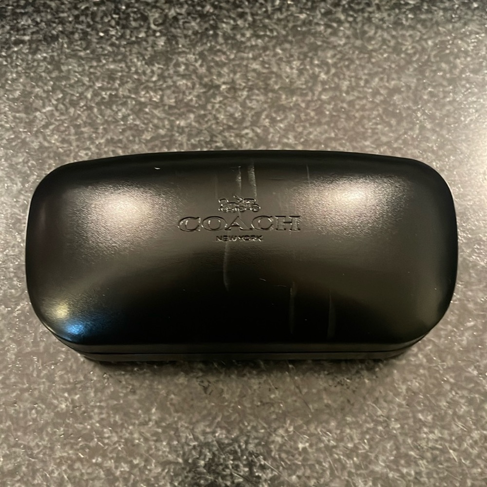 Coach: Leather Eyeglass/Sunglass Hard Case
